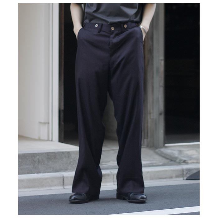 ƥ INTERIM 졼 ͥ ߥ Х ȥ饦 RAYON LINEN MIL BAGGY TROUSER (IT25S097)