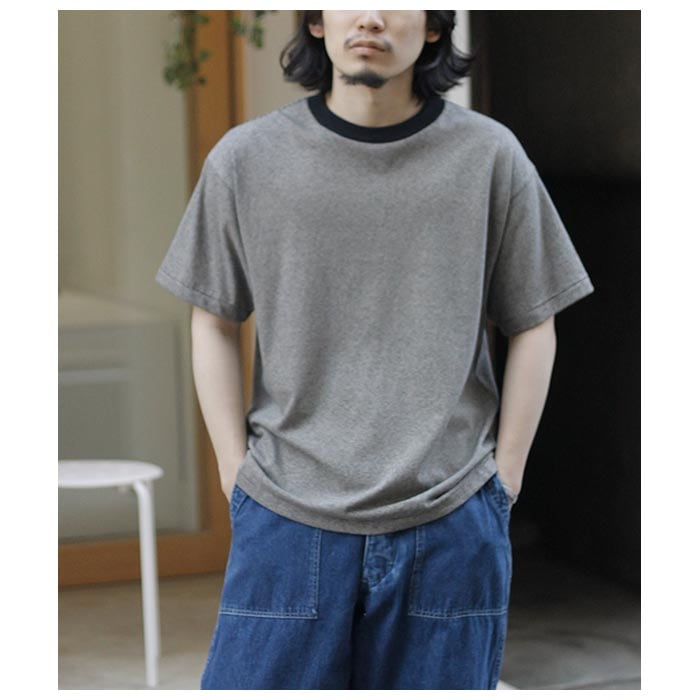 インテリム INTERIM コットン ヘンプ ボーダー Tシャツ COTTON インテリム INTERIM コットン ヘンプ ボーダー Tシャツ COTTON