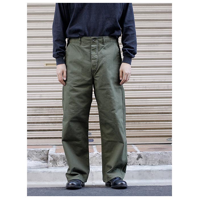 ͽ����(���Ϥ�ͽ�� 3��ʹ�)  orSlow ���������� �磻�� �ե��å� �ե�������ѥ�� �����ߡ����꡼�� WIDE FIT FRENCH WORK PANTS (03-5011-76-RESERVE)