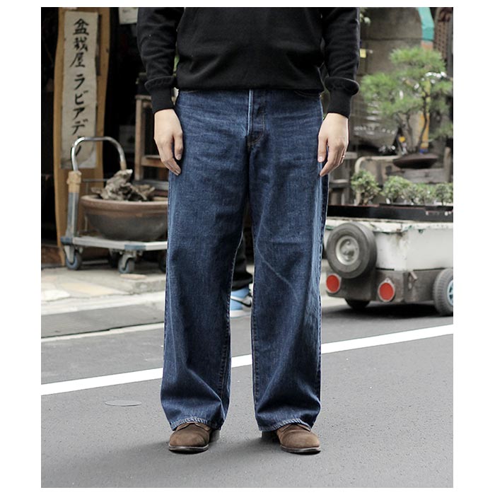 SCYE  å ǥ˥ 桼ɥå 磻ɥ쥰  Selvedge Denim Used Wash Wide Leg Jeans (WIDE-LEG-USED)