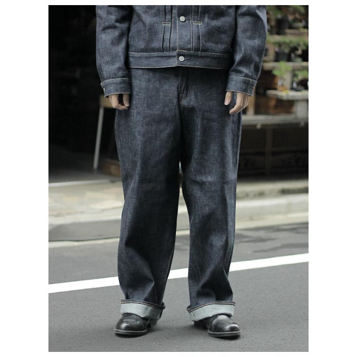 SCYE ���� ��������å� �ǥ˥� �磻�ɥ쥰 ������ Selvedge Denim Wide Leg Jeans (WIDE-LEG-NW)