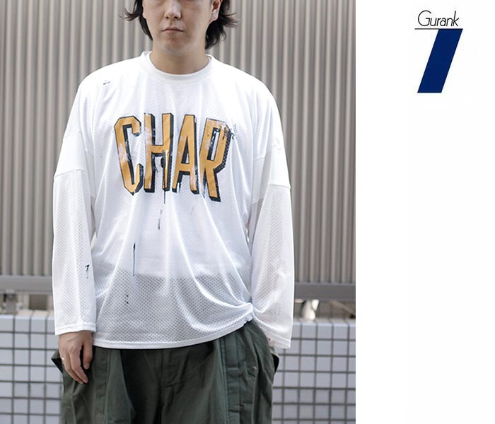  GURANK "CHAR" 󥰥꡼֥åT Long sleeve mesh-T 'CHAR' (25Y26R)