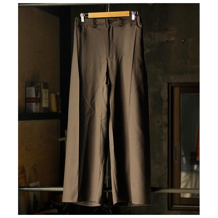 ΥΥå NONNOTTE ɥ졼 饤 ɥ ɥ졼ԥ å ܥå ץ꡼ Ρå ȥ饦Drape Light Doeskin Draping Crotch Box Pleats No Tuck Trousers (N-25S-031)