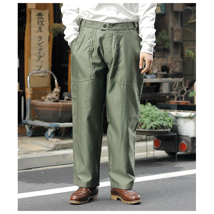 40%OFF ������ ����ƥ�� INTERIM ����ɥե������� ���� �Хå����ƥ� �ե��������ե����� �ᥫ�˥å��ѥ�� GIZA BACK SATIN FRENCH AIR FORCE MECHANIC PANTS (IT24A102AP)