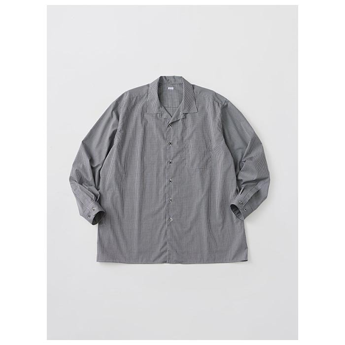 �� �ǥ� THE DAY ���󥬥� �����ץ󥫥顼 ����� GINGHAM OPEN COLLAR SHIRT (D25SS-01001)