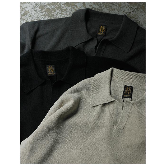 BATONER SILK POLO SKIPPER シルクポロスキッパー バトナー BATONER シルク ポロスキッパー SILK POLO SKIPPER (BN