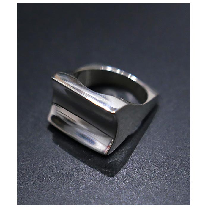 ƥ INTERIM С եå ǥץ   TAXCO SILVER FLAT DIMPLE RING (IT25S389)