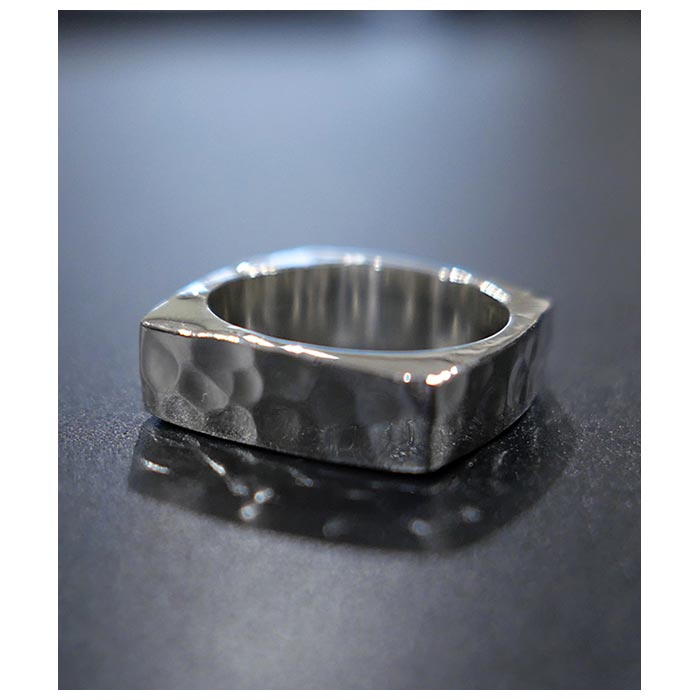ƥ INTERIM С եå Хԡ   TAXCO SILVER FLAT BUMPY RING (IT25S397)