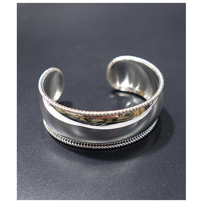 ����ƥ�� INTERIM ����������С� �饦��� �ȥ�� �Х󥰥� TAXCO SILVER ROUND TRIM BANGLE (IT25S349)