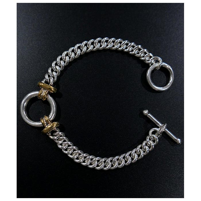 ƥ INTERIM С  ֥饹  ֥쥹å TAXCO SILVER AND BRASS CIRCLE BRACELET (IT25S347)