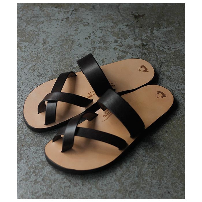 å˥塼ޥ JUTTA NEUMANN  쥶 ֥饦 ƥ쥶 饤ȥ Aruba Sandal Brown Latigo with Light sole  (ARUBA-BR-LATIGO-LS)