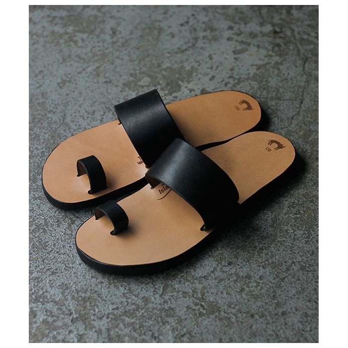 å˥塼ޥ JUTTA NEUMANN  쥶 ֥å ƥ쥶 饤ȥ Caicos Sandal Black Latigo with Light sole  (CAICOS-BK-LATIGO-LS)