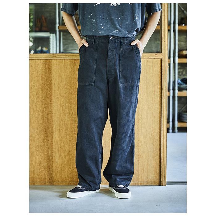 orSlow  25SSʥ إܡĥ ޡ եƥ ѥ ֥å HERRINGBONE TWILL SUMMER FATIGUE PANTS (01-5103-61)