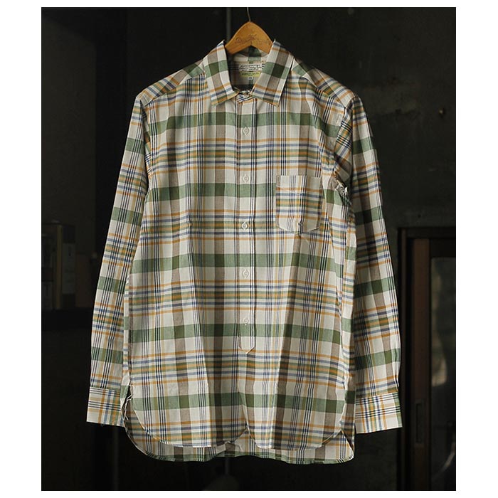  WORKERS 顼 ޥɥ饹 Square Collar Shirt Madras (2504-SCSH-MD)