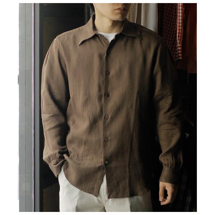 襹 ۥ ǥ ӥ奦 Aquellos Ojos Verdes BISHU 奯 ͥ ɥ쥹2  Luxe linen Dress 2 Shirt (AOV-G2-pe-1)