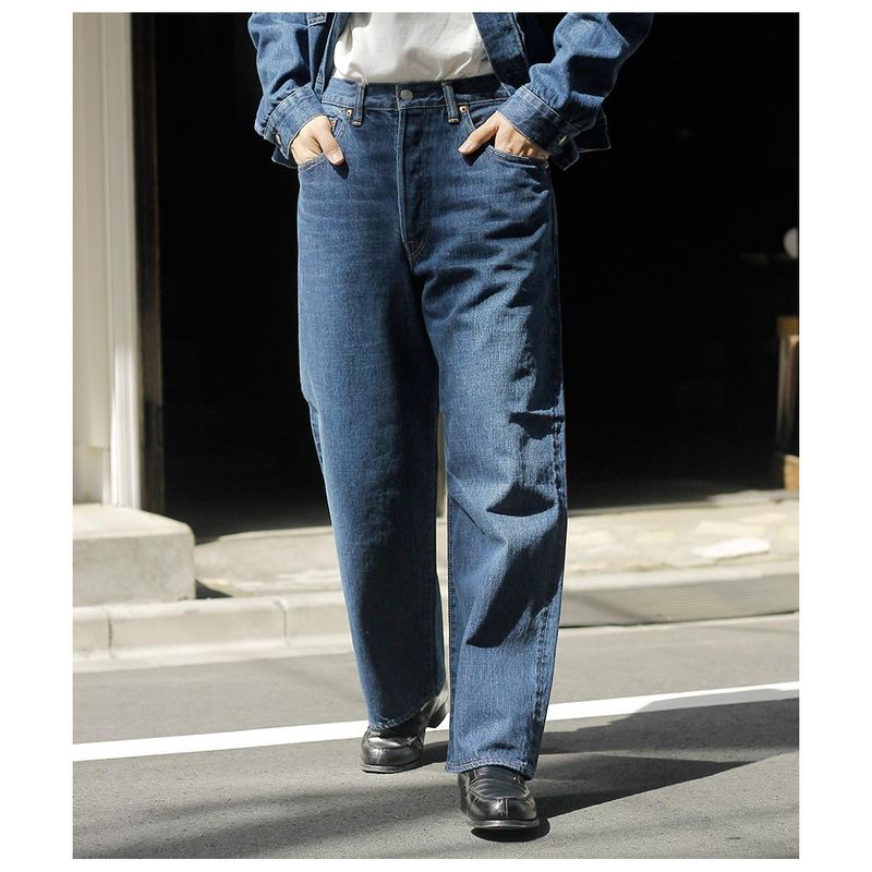 SCYE  å ǥ˥ 磻ɥ쥰  桼ɥå Selvedge Denim Wide Leg Jeans Used Wash (5725-83501)