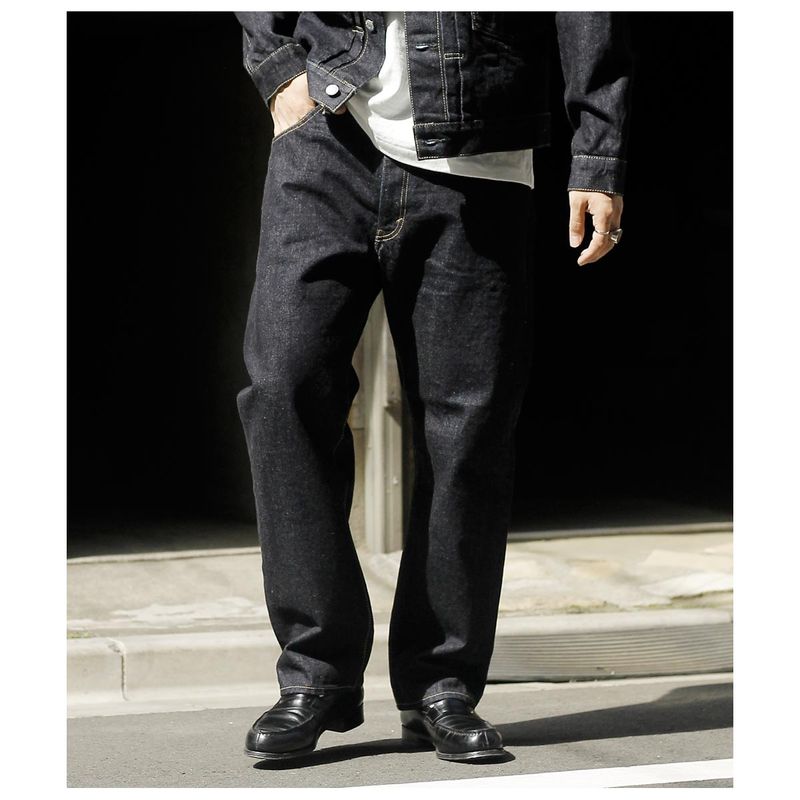 SCYE  å ǥ˥ 饷å ȥ졼  Selvedge Denim Classic Straight Jeans (5725-83509)