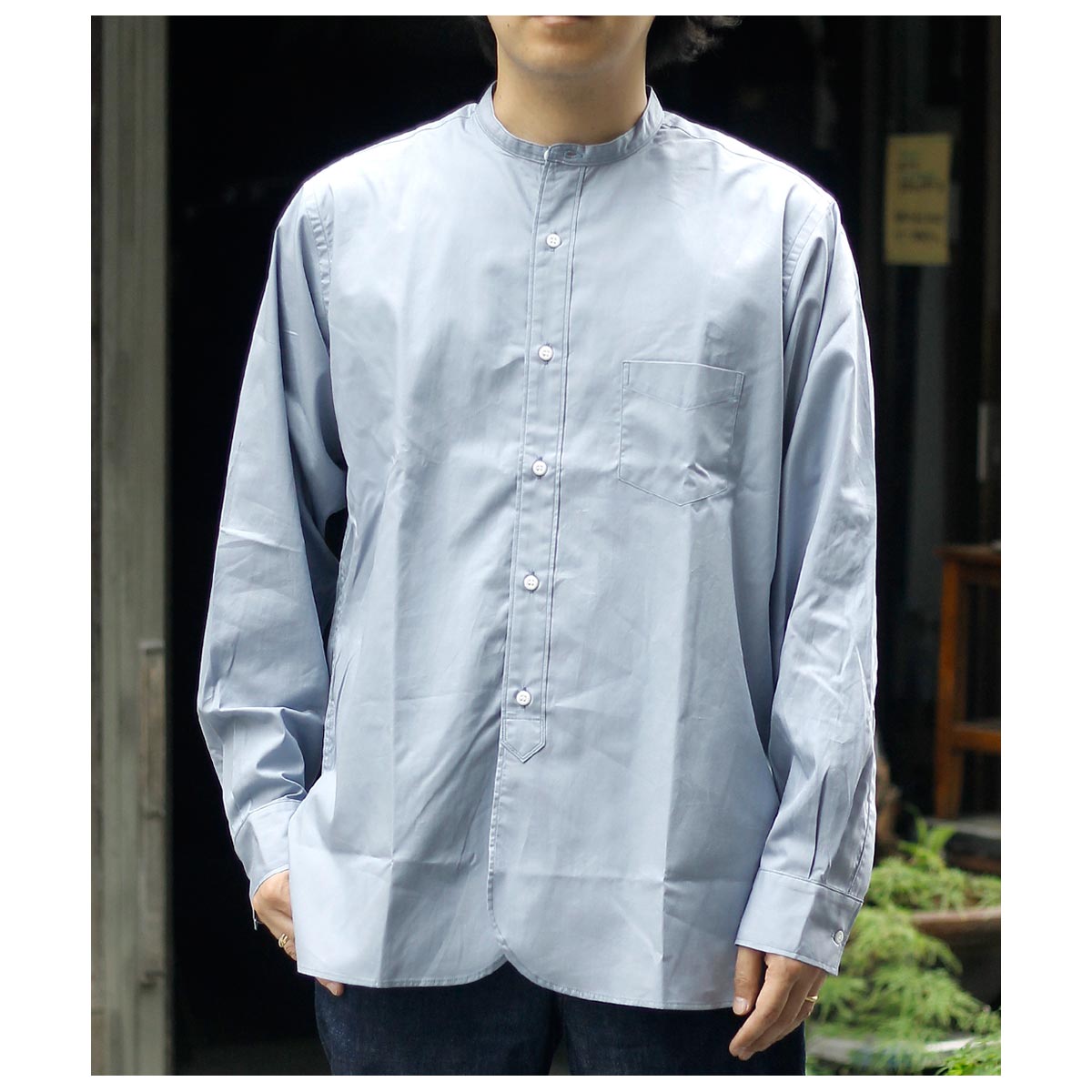 ������� WORKERS �Х�ɥ��顼����� Band Collar Shirt (2507-BC-SH)