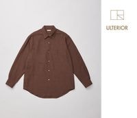 ����ƥꥢ ULTERIOR �졼��� ��ͥ� �����å� ����� RAYON LINEN CHECK SHIRT (USH64-KC218)