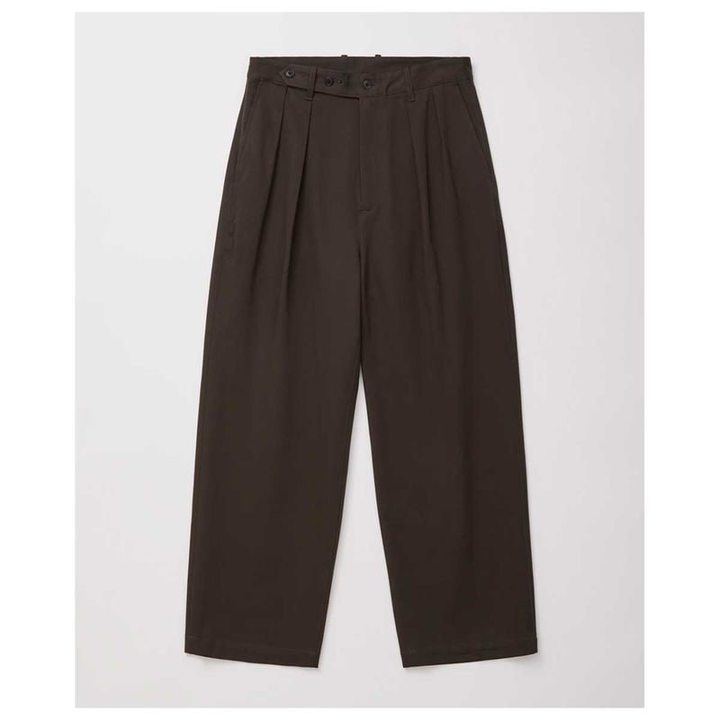 ����ƥꥢ ULTERIOR �����å���� ������ơ��� �ĥ��� ���å��� �ѥ�� WASHED VINTAGE TWILL TUCKED PANTS (UPT68-KC217)