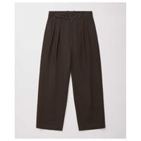 ����ƥꥢ ULTERIOR �����å���� ������ơ��� �ĥ��� ���å��� �ѥ�� WASHED VINTAGE TWILL TUCKED PANTS (UPT68-KC217)