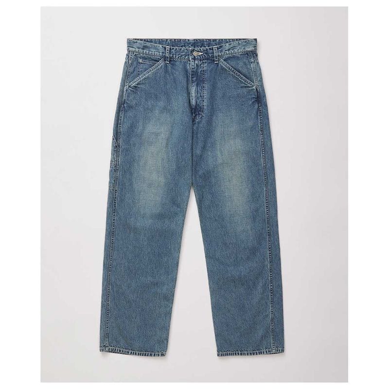 ����ƥꥢ ULTERIOR ������ơ��� �ե����� �饤�� �ǥ˥� �ڥ��󥿡��ѥ�� VINTAGE FADED LIGHT DENIM PAINTER PANTS (UPJ06-KC225)