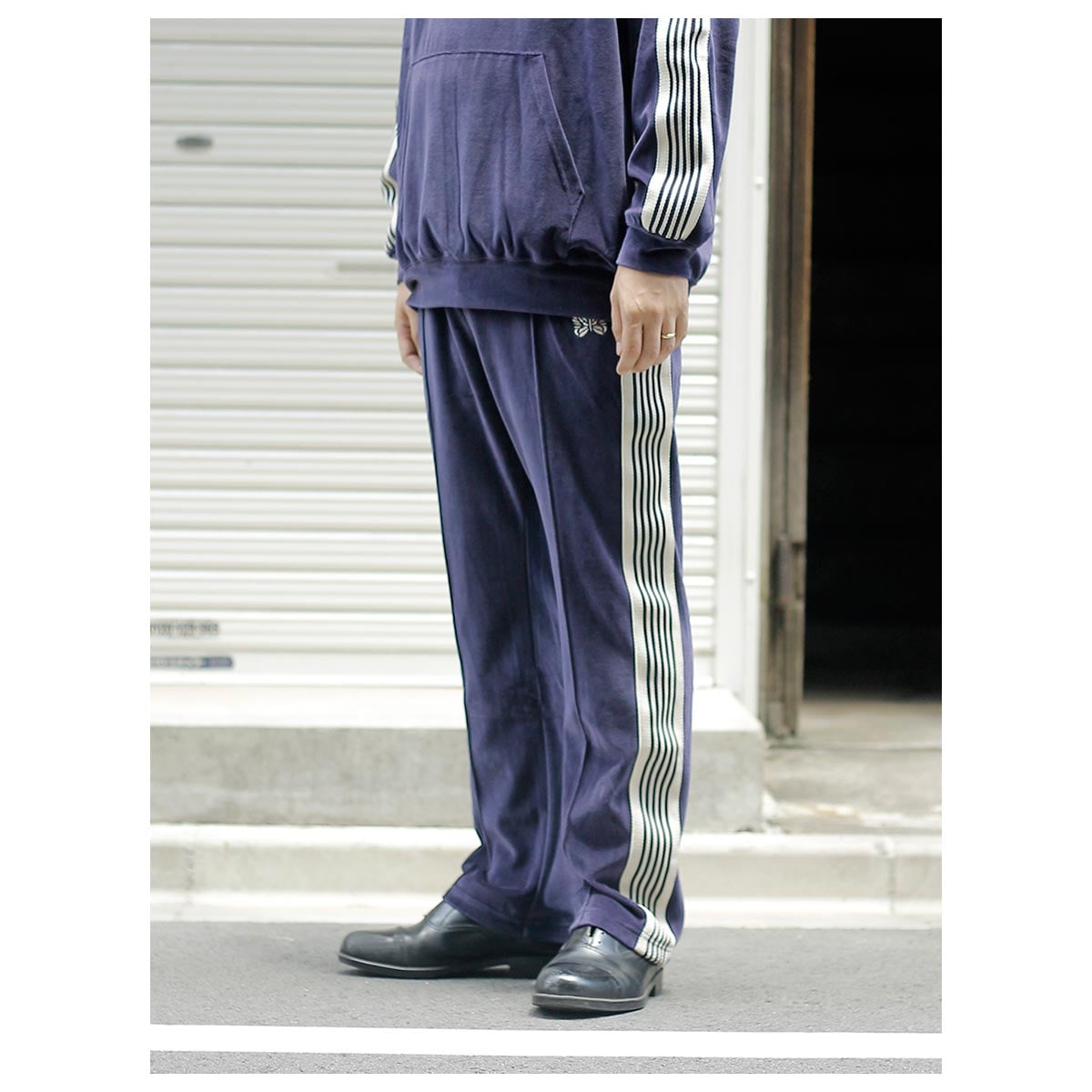 Needles トラックパンツ　ナロー　ベロア ニードルズ NEEDLES ベロア ナロートラックパンツ Narrow Track