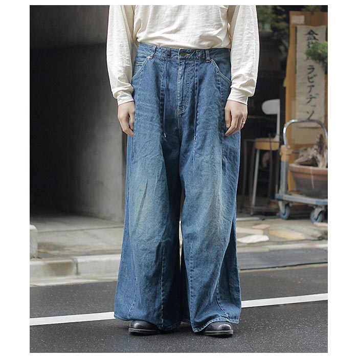 �ˡ��ɥ륺 NEEDLES 12oz�ǥ˥� �ҥ��ǥ�  �Х��� �ѥ�� H.D. Buggy Pant - Jean / 12oz Denim (HD-BUGGY)