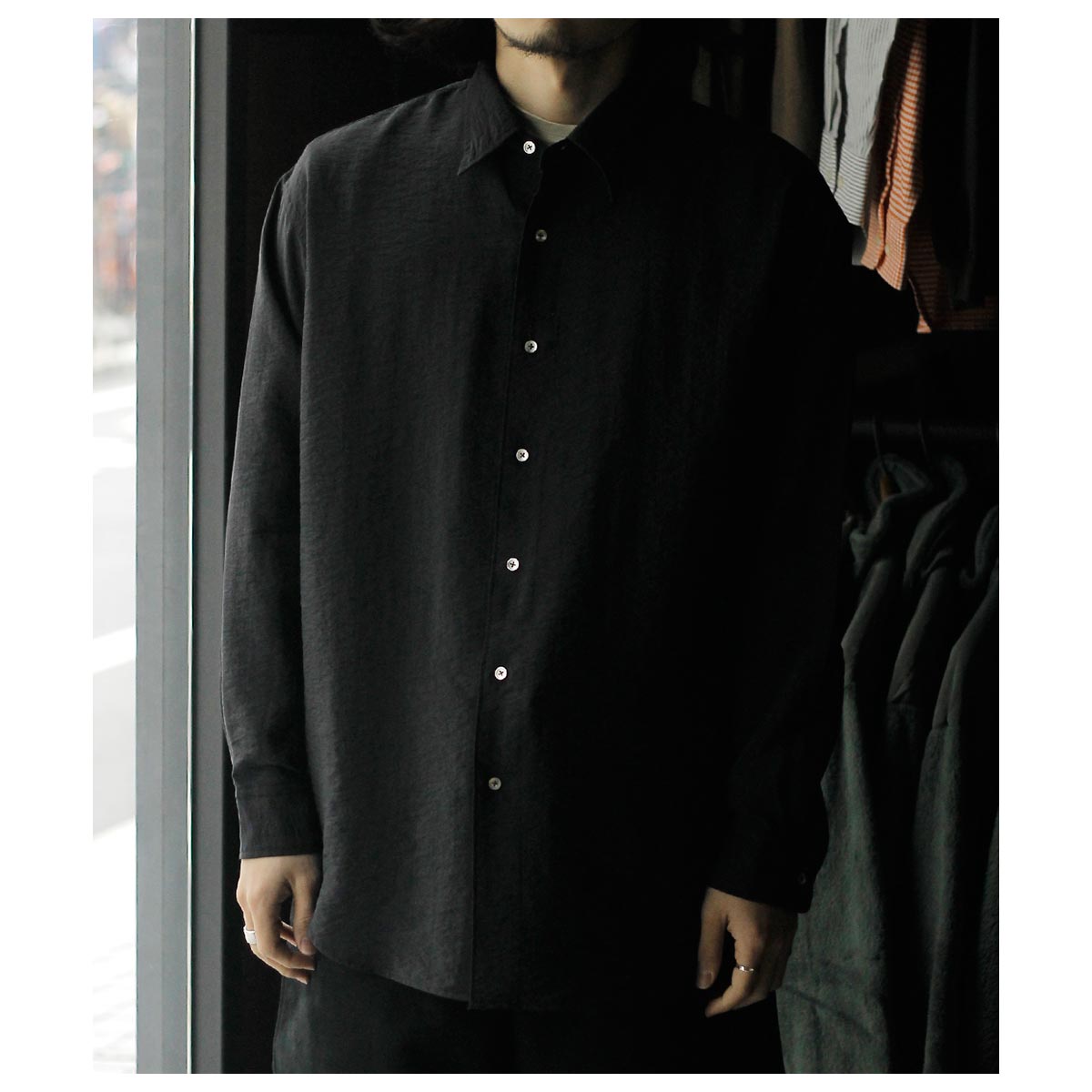 �������� AXIS ���̲ù� ���륯�ʥ����� �쥮��顼���顼 ����� Salt Shrinking Regular Collar Shirts (CH001-25AW)