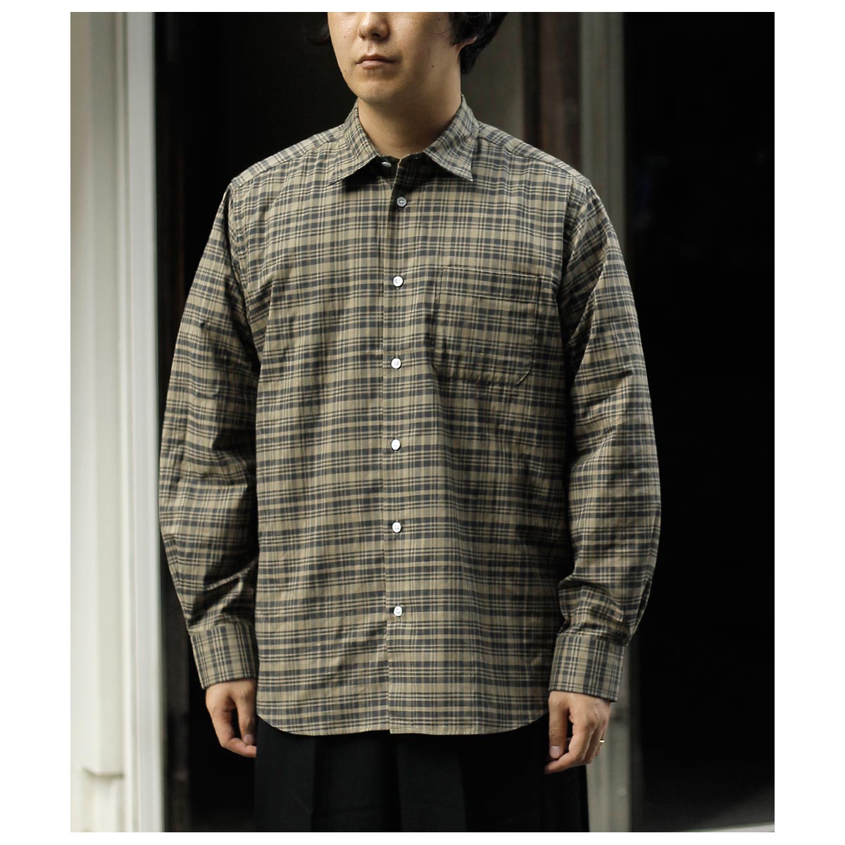 �ޥʥ� MANAVE ����������� �����å� ����� standard Check Shirts MADE IN FRANCE (CH02-CH-25AW)