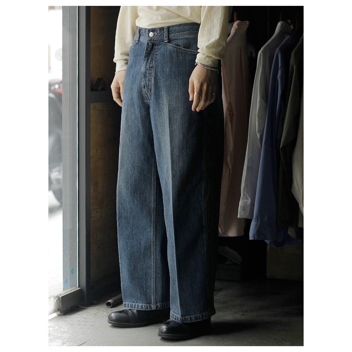 サルト SARTO エンブロイダリー ワイド デニム パンツ WIDE EMBROIDERY