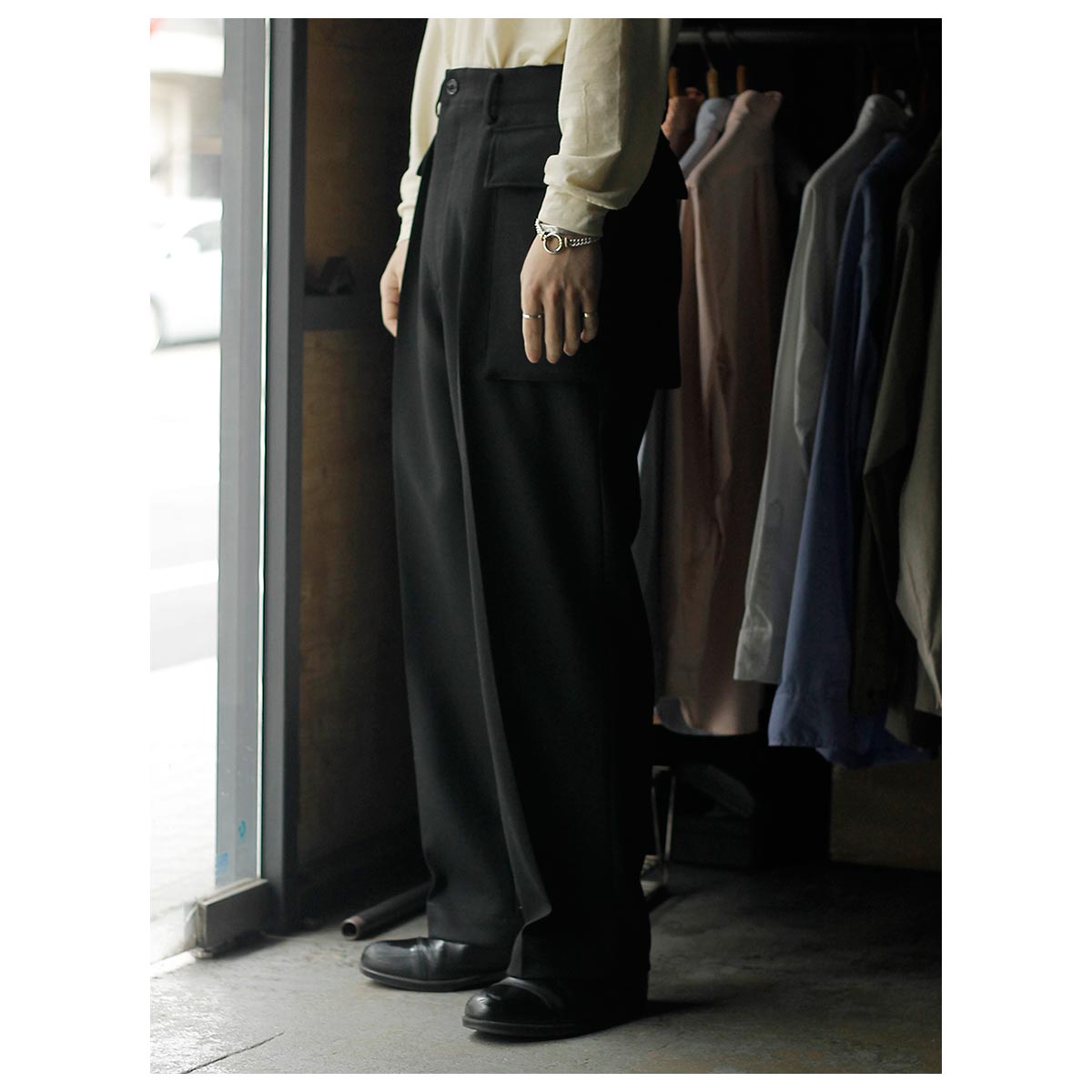 ����� SARTO �ɥ饤 ������ �ĥ��� ������ ����å��� DRY WOOL TWILL CARGO PANTS (252-12001)