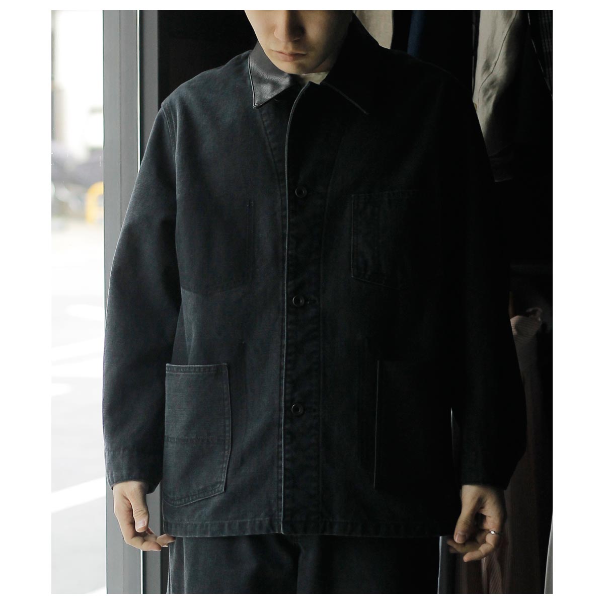 ����� SARTO ����ե� �����˥� �إӡ� �����Х� ���С������� ���㥱�å� SULFUR DYEING HEAVY CANVAS COVERALL JACKET (252-14001)