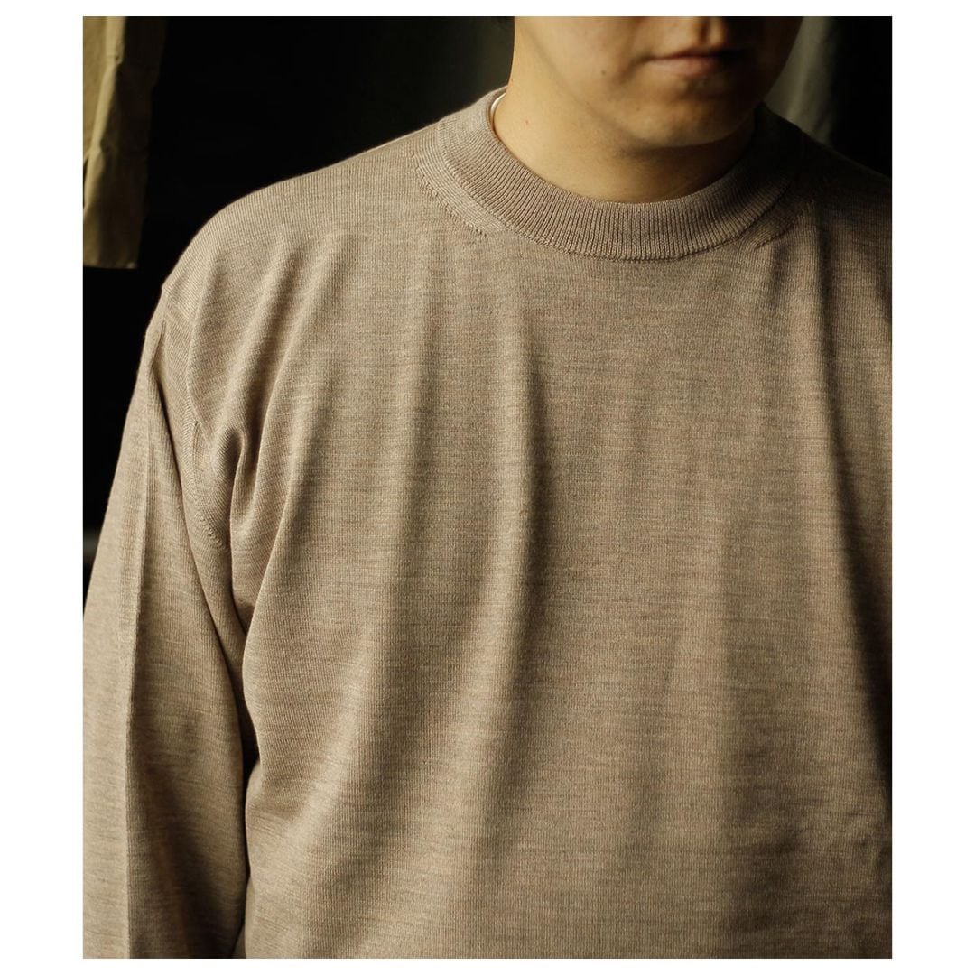 バトナー BATONER ベイビー ウール クルーネック BABY WOOL CREW NECK