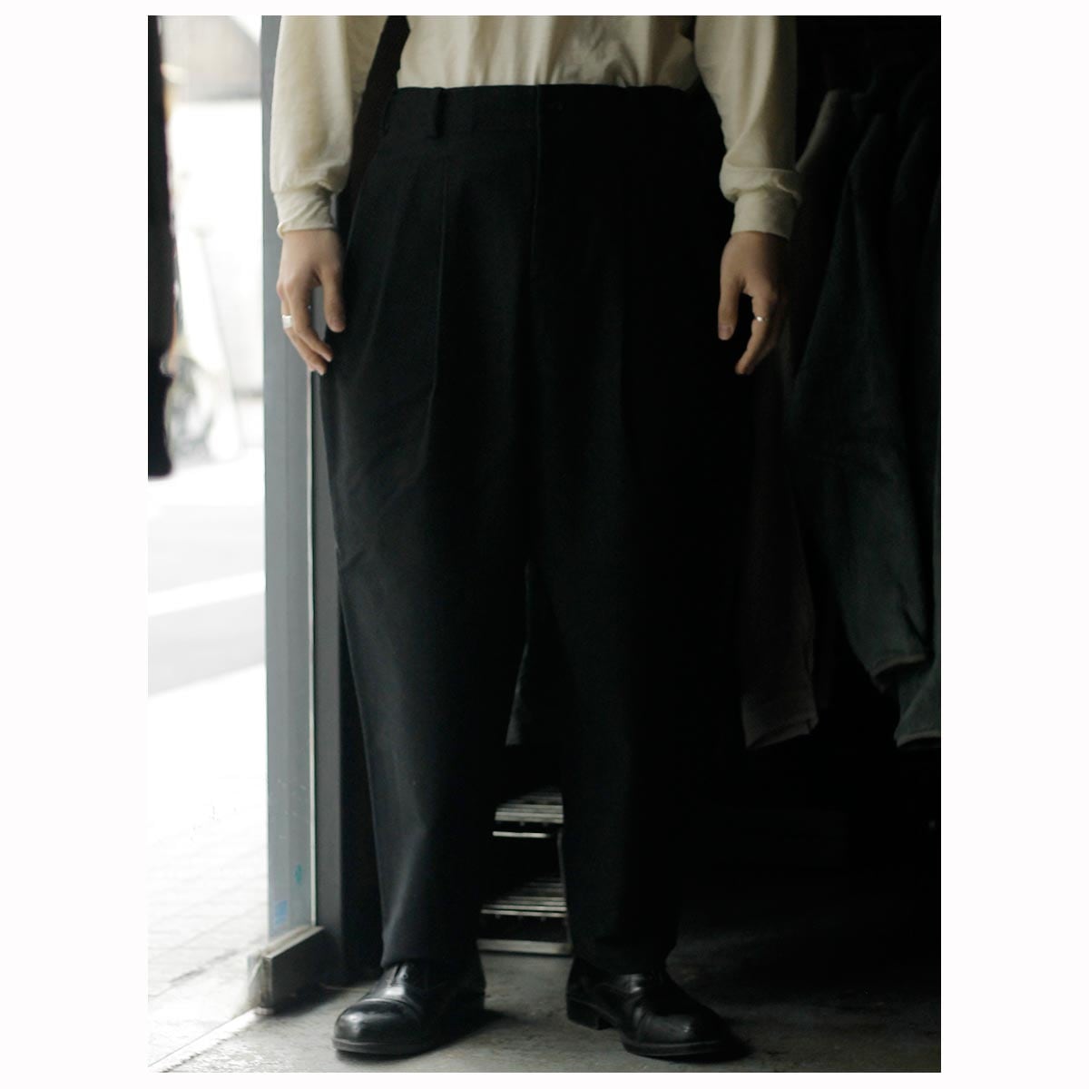  AXIS ǲɥӡ ץߥॹ 3å ơѡɥѥ Dobby Cloth 3 Tucks Tapered Denim Pants (P001-25AW)