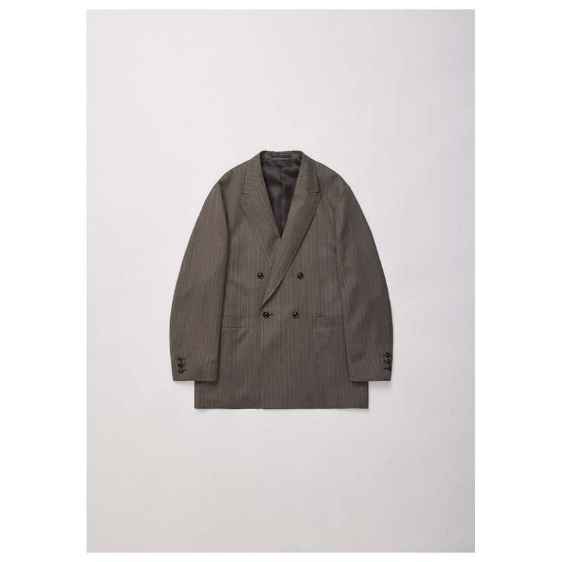 ����ƥꥢ ULTERIOR ���󥸥� �إ��ܡ��� ���ȥ饤�� ���֥른�㥱�å� MELANGE HERRINGBONE STRIPE DB JKT (UJK25-KC207-B)