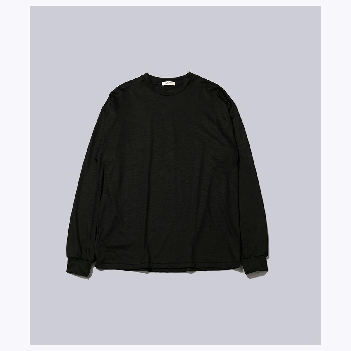 ƥ INTERIM ȥ ե Υ 㡼 롼ͥå 󥰥꡼ T EXTRA FINE MERINO WOOL JERSEY L/S TEE (IT25A307)