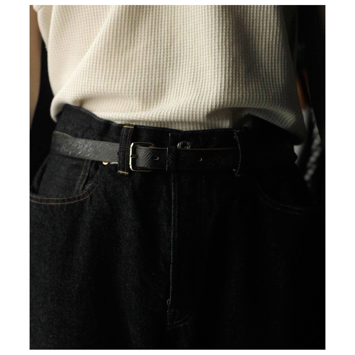 ����ƥ�� INTERIM 25mm ������ ���쥤�� �������С��� �쥶�� �٥�� 25mm CROSS GRAIN OAK BARK LEATHER BELT (IT25A569)