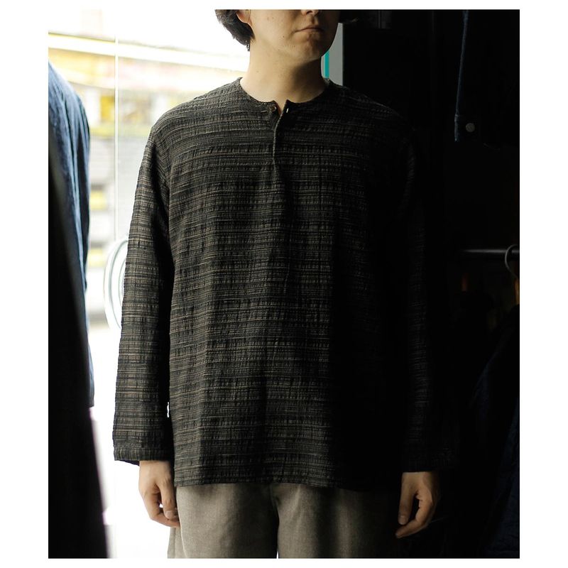 �����襹 ���ۥ� ������ǥ� �ӥ��奦 Aquellos Ojos Verdes BISHU �ԥ󥦥����� ���꡼�ԥ� ����� Pinwale border Sleeping shirt (AOV-G2-ai-6)