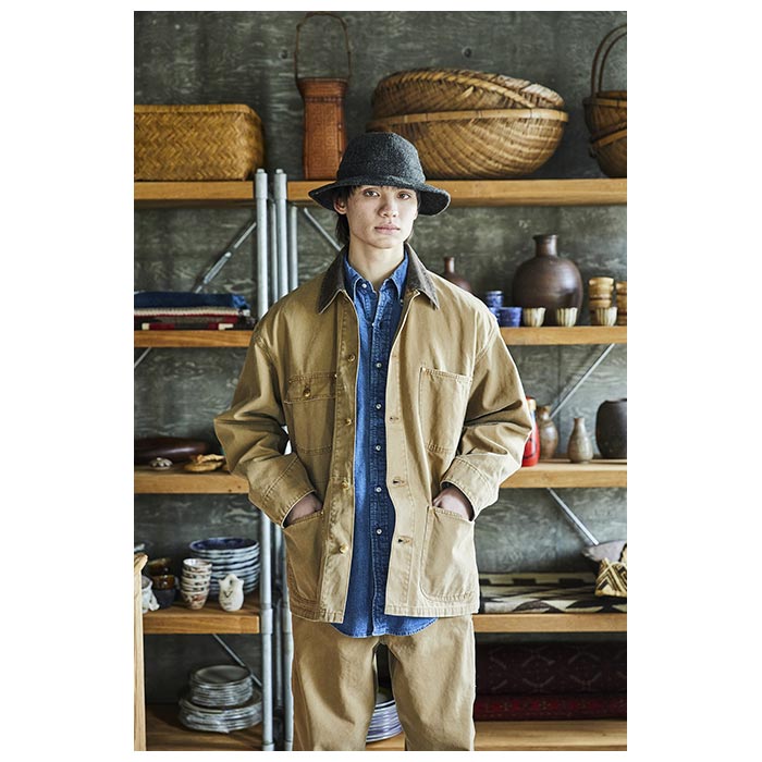 orSlow ���������� ���å����ե��å� ���å����ե����� ���å� ���С������� �֥饦�� RELAX FIT OXFORD COVERALL (01-6034-53S)