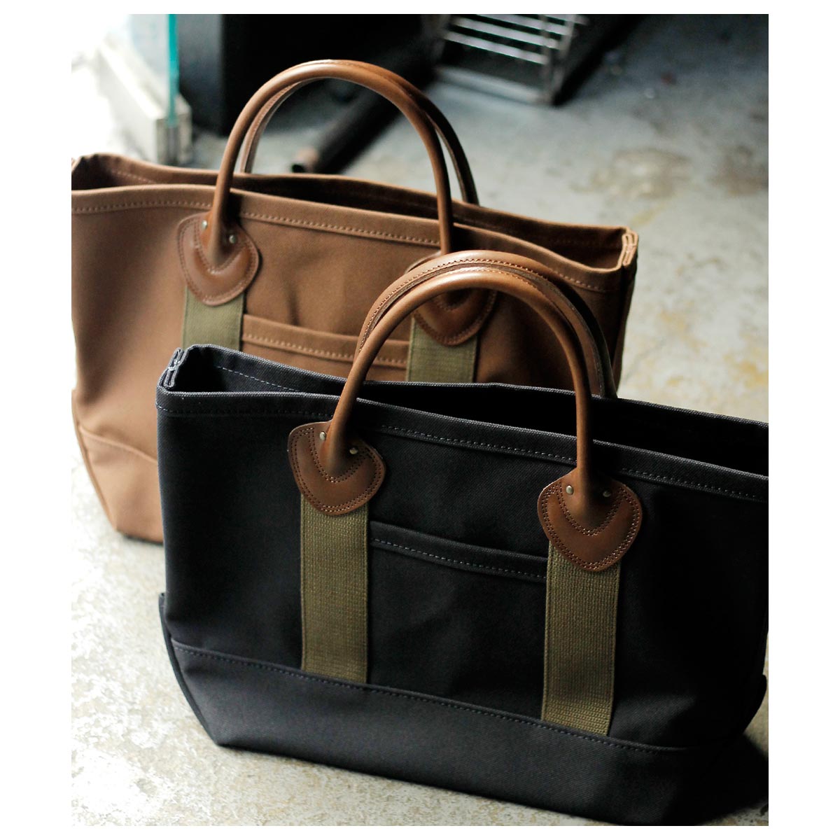 ������� WORKERS �쥶�� �ϥ�ɥ� �����Х� �ȡ��� �Хå� �ߥǥ����� ���硼�ȥϥ�ɥ� LEATHER HANDLE TOTE MEDIUM SHORT HANDLE (LH-TOTE-MS)
