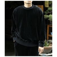 ץ Slopeslow åȥ 륯 ٥ 롼ͥå ץ륪С Cotton/Silk Velours crew neck top (1253030)