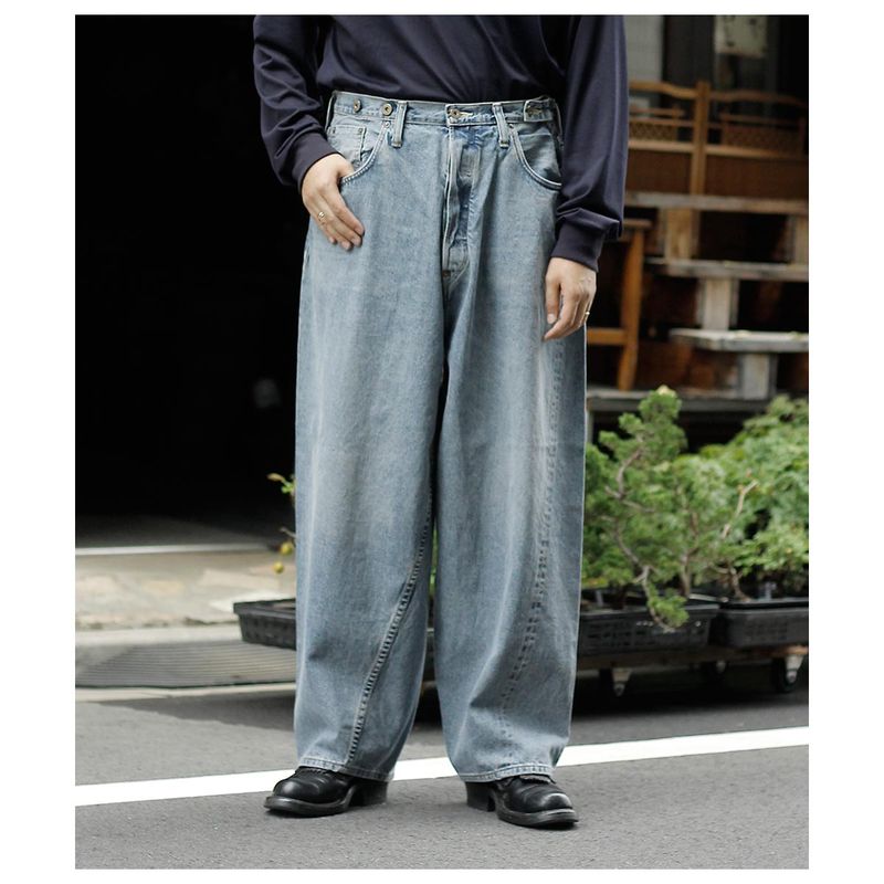 塼 SKEWed ȡ󥦥å ݥåȥѥ 201 COIN POCKET PANTS model.LV BLUE STONE (HS1201-198)