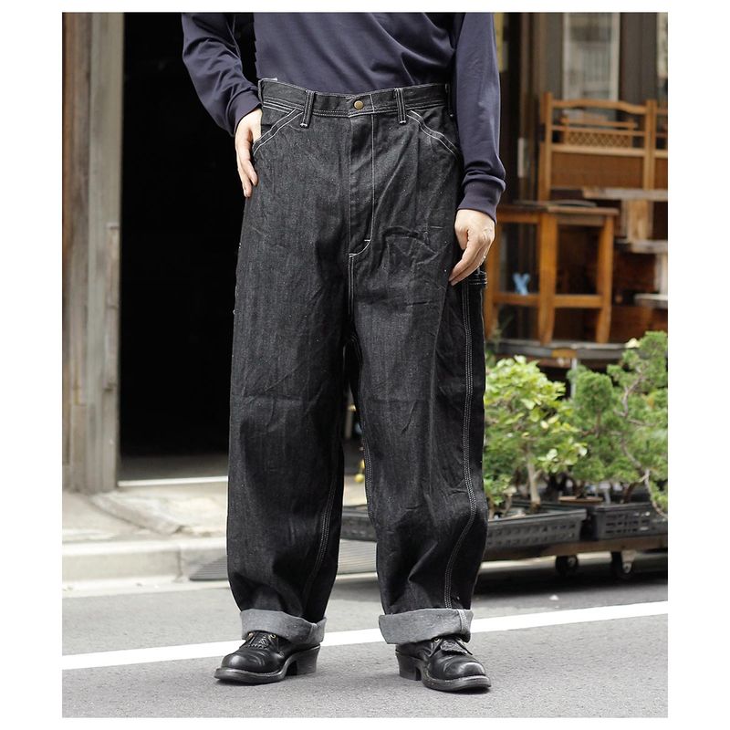 塼 SKEWed ֥åǥ˥ ڥ󥿡ѥ 11W PAINTER PANTS  model.LE BLACK RINSE (HS111-101)