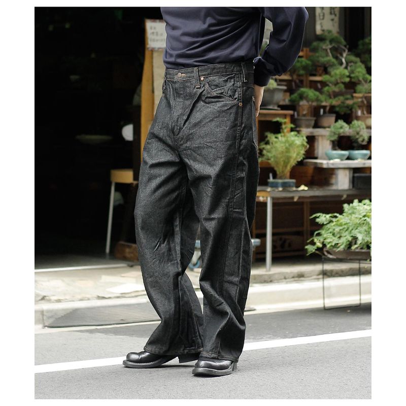 塼 SKEWed ֥åǥ˥ ȥ졼ȥѥ 13MWZ STRAIGHT PANTS  model.WR BLACK RINSE (HS113-101)
