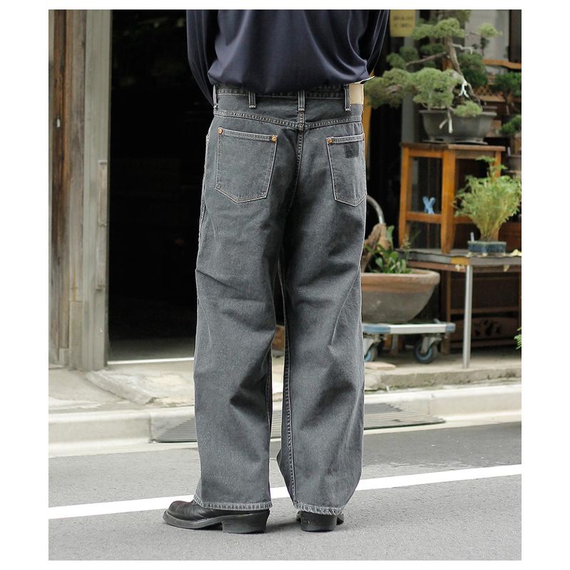 塼 SKEWed ȡ󥦥å ֥åǥ˥ ȥ졼ȥѥ 13MWZ STRAIGHT PANTS  model.WR BLACK STONE (HS113-183)
