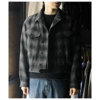  SARTO  ͥ ֥å ĥ ϥ 㥱å WOOL LINEN OMBRE CHECK TWILL EISENHOWER JACKET (252-10002)