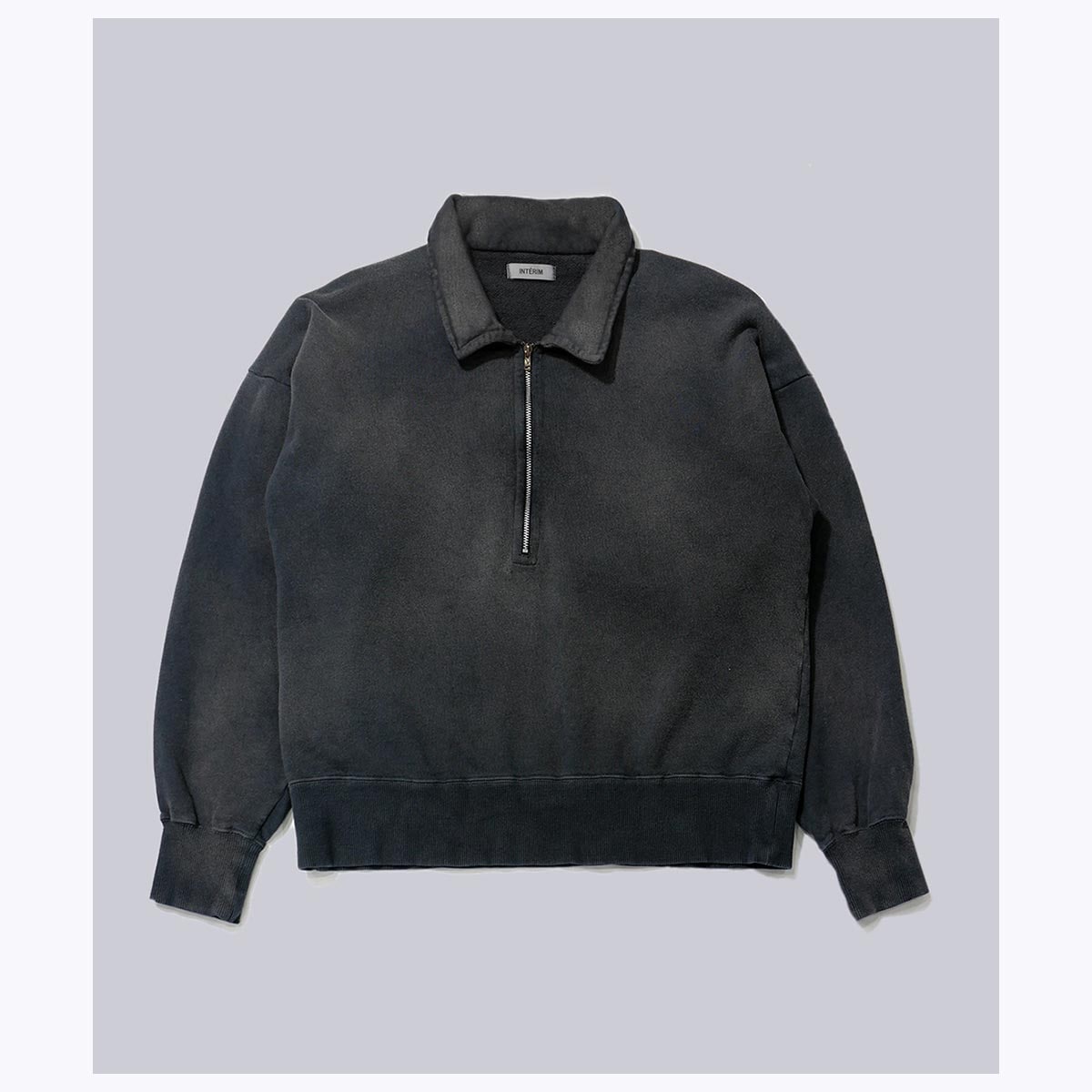 ƥ INTERIM ơ ե ϡեå 顼 å  VINTAGE FADE HALF ZIP COLLAR SWEAT SHIRT (IT25A241)