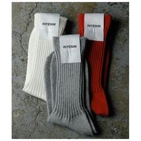 ����ƥ�� INTERIM �����ߥ� �������˥å� ���åȥ� ��� ���å��� CASHMERE ORGANIC COTTON RIBBED SOCKS (IT25A409)