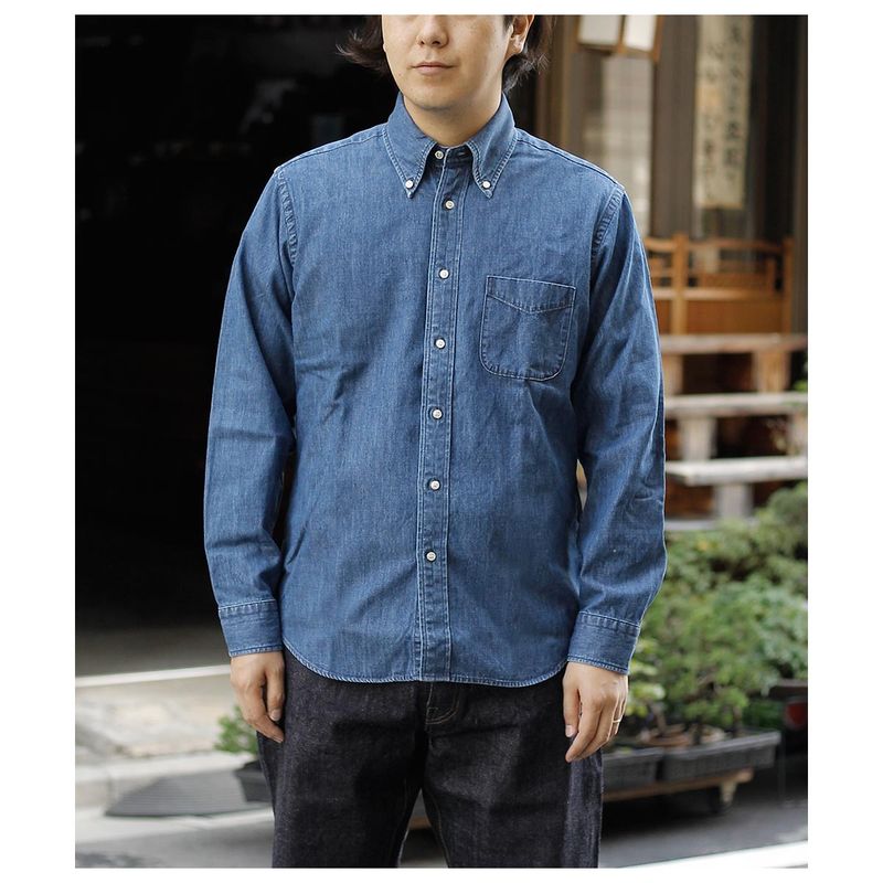  WORKERS ǥե ܥ󥷥 7.5oz ǥ˥ å Modified BD Shirt 7.5oz Denim, Washed (2510-MDBD-DWS)
